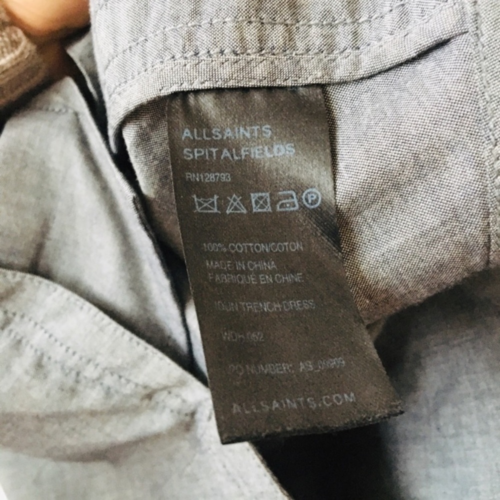 All Saints Gray Midi Dress - Picture 5 of 6